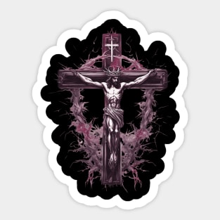 Jesus Christ Love the Lord your God with all your heart Sticker